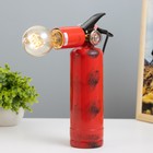 Настольная лампа "Огнетушитель" Е27 40Вт красный 25х20х10см RISALUX - Фото 2