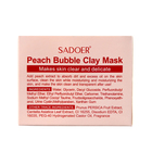 Пузырьковая розовая маска для лица, кислородная с персиком, глубокое очищение и увлажнение, 100 г - фото 11087703