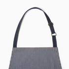 Фартук «Этель» джинсовый в полоску, синий, 65% хлопок, 35% п/э - Фото 4