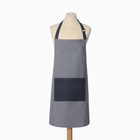 Фартук «Этель» джинсовый в полоску, синий, 65% хлопок, 35% п/э - Фото 5