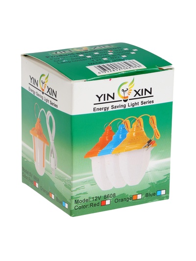 Фонарь кемпинговый, 6 Вт, SMD 2835, кабель 1.5 м, с зажимом от 12 В, 6×8.5 см