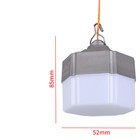 Фонарь кемпинговый, 10 Вт, SMD 2835, кабель 1-1.5 м, с зажимом от 12 В, d=6 см, серый - Фото 4
