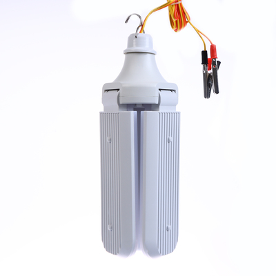 Фонарь кемпинговый, 32 Вт, SMD 2835, кабель 1-1.5 м, с зажимом от 12 В, 8.4×8.4×24 см