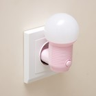 Ночник "Шар" LED 1Вт розовый 4,5х6,5х9,5 см RISALUX - Фото 4