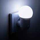 Ночник "Шар" LED 1Вт белый 4,5х6,5х9,5 см RISALUX - Фото 7