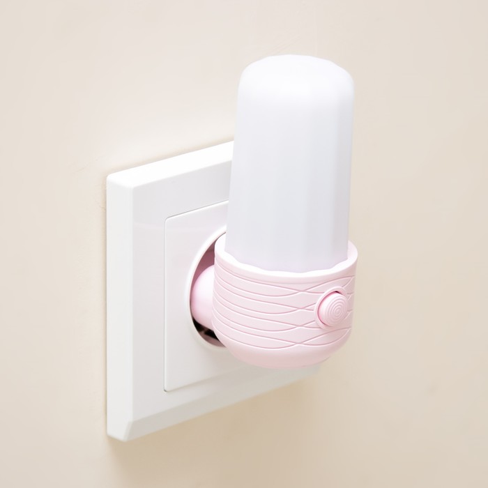 Ночник "Динка" LED 1Вт бело-розовый 4,5х6х9 см RISALUX - фото 1900658969