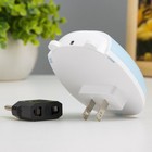 Ночник «Ушки» LED 1 Вт бело-голубой 7×5×8 см RISALUX - Фото 3