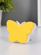 Ночник RISALUX «Бабочка», LED, 1 Вт, жёлтый, 9×6×6 см - Фото 1