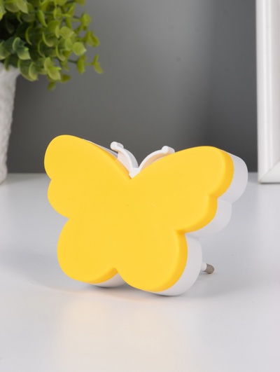 Ночник RISALUX «Бабочка», LED, 1 Вт, жёлтый, 9×6×6 см