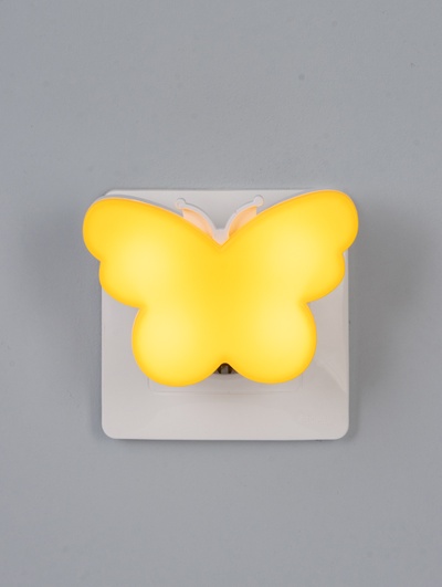 Ночник RISALUX «Бабочка», LED, 1 Вт, жёлтый, 9×6×6 см