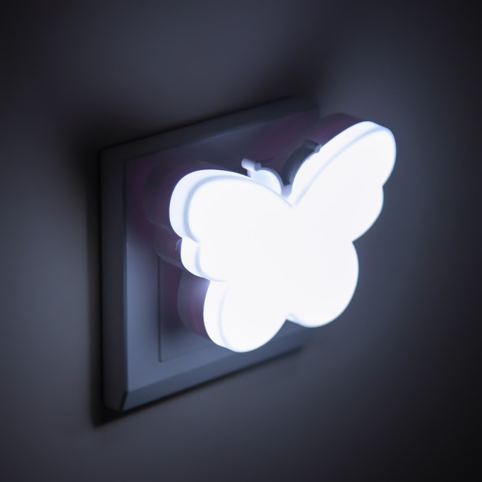 Ночник "Бабочка" LED 1Вт белый 9х6х6 см RISALUX - фото 1900659020