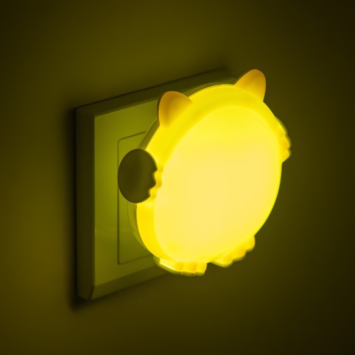 Ночник "Медвежонок" LED 1Вт желтый 8х6х9 см