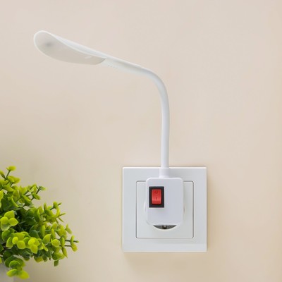 Бра в розетку«Дарсия» LED 2 Вт белый 2.5×6×32 см