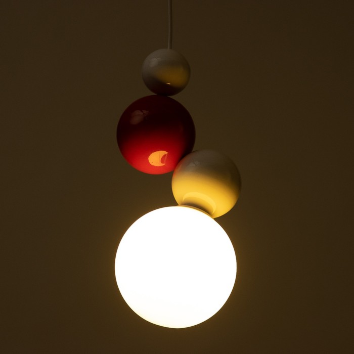 Светильник "Луиджи" LED 7Вт 3000-6000К бело-красный 12х29-129 см