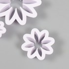 Каттеры для полимерной глины "Ромашки" набор 3 шт d=2,7, 4,7 и 7,1 см - Фото 3