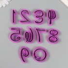 Каттер для полимерной глины "Цифры" набор 10 шт - фото 8606432
