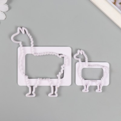 Каттеры для полимерной глины «Альпака», набор 2 шт., 5.9×4.9 см; 9.7×8.3 см