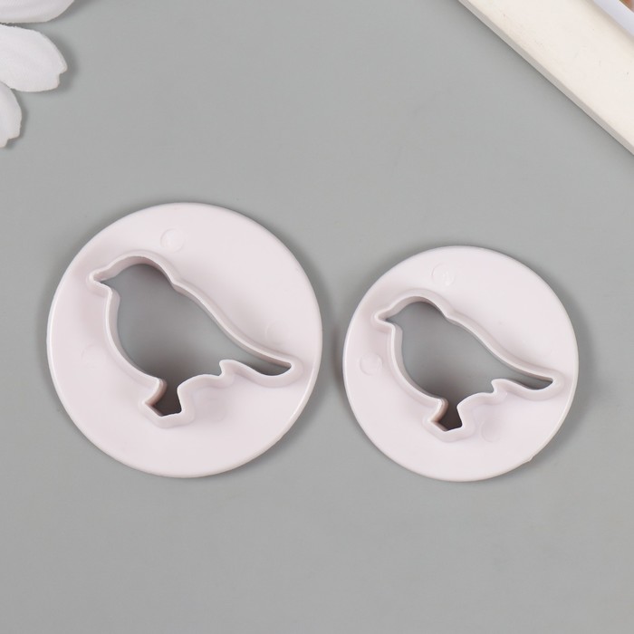 Формочки для лепки «Птицы», набор 2 шт., d=4 см; 4,7 см