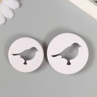 Каттеры для полимерной глины "Птицы" набор 2 шт d=4 см 4,7 см - Фото 2