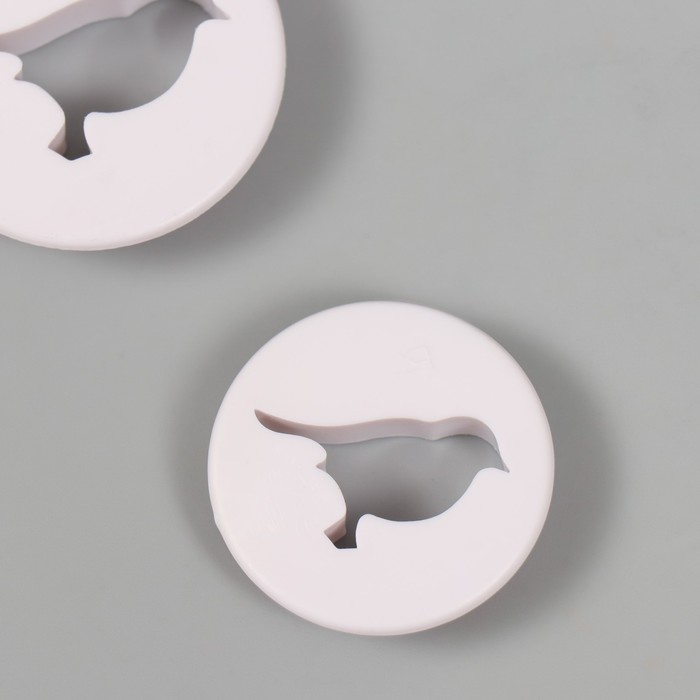 Каттеры для полимерной глины "Птицы" набор 2 шт d=4 см 4,7 см