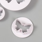 Каттеры для полимерной глины "Бабочки" набор 3 шт d=3,6 см 5 см 7,9 см - фото 8606456