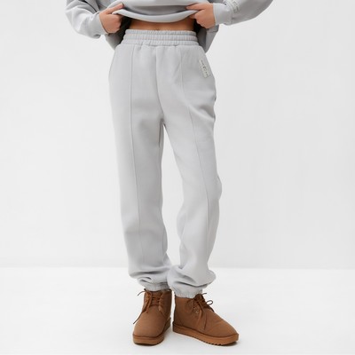 Джоггеры женские MIST Cozy style, серые, размер 42