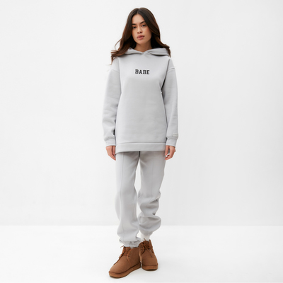 Джоггеры женские MIST Cozy style, серые, размер 44