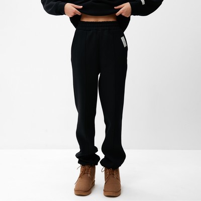 Джоггеры женские MIST Cozy style, чёрные, размер 42