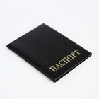 Обложка для паспорта, цвет чёрный - фото 11088231