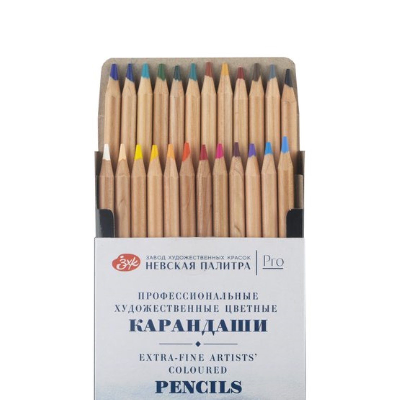 Карандаши цветные набор 24 цвета, ЗХК "Мастер-Класс", профессиональные ...