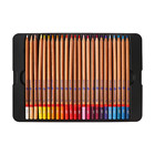 Карандаши цветные набор 48 цветов, ЗХК "Мастер-Класс", профессиональные, в металлическом пенале - фото 8515834
