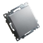 Выключатель 1-клавишный (механизм) 250В, 10А, серия Катрин, серебро, GLS10-7103-03 - фото 23405500