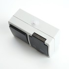 Блок: розетка 1-местная с/з + выключатель 1-клавишный, PST16-11-54/10-111-54, серый/графит - фото 8515960