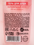 Гель для душа женский «Моменты нежности», 250 мл, аромат карамельного мусса, Чистое счастье - Фото 5