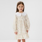 Платье детское с воротником KAFTAN "Капелька", размер 34 (122-128 см) - фото 320788146