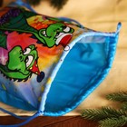 Мешок новогодний на шнурке, цвет голубой/разноцветный - фото 8516063