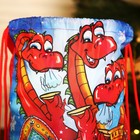 Мешок новогодний на шнурке, цвет красный/разноцветный - фото 8516067