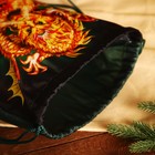 Мешок новогодний на шнурке, цвет зелёный/разноцветный - фото 8516083