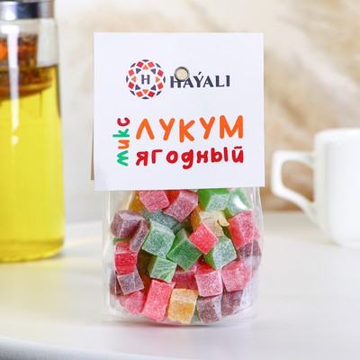 Лукум кубики HAYALI  Ягодный микс, 200 г