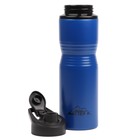 Бутылка для воды «Мастер К», 750 мл, 24×7.3 см, корпус из алюминия, синяя - Фото 2