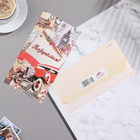 Конверт для денег "Поздравляем!" красный автомобиль, (комплект 10 шт) - фото 23505559