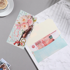 Конверт для денег "С Днём Свадьбы!" розовые цветы, - фото 292610224