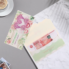 Конверт для денег "С Днём Свадьбы!" белые голуби, 18,5х8,5 см - фото 320921349