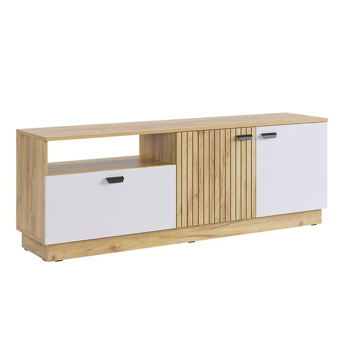 Тумба напольная «Моди», 1550×350×551 мм, цвет дуб крафт золотой/белое дерево - Фото 1