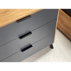 Комод для хранения вещей «Адам», на ножках, 3 ящика, 800×420×736 мм, цвет дуб крафт золотой/графит - Фото 5