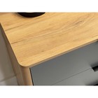 Комод для хранения вещей «Адам», на ножках, 3 ящика, 800×420×736 мм, цвет дуб крафт золотой/графит - Фото 6