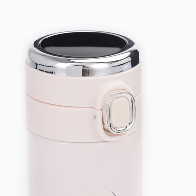 Термокружка, 420 мл, Life is beauty, сохраняет тепло 8 ч, термометр