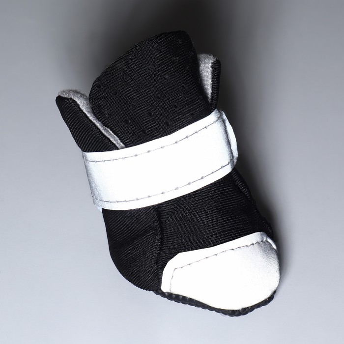 Ботинки для собак "Комфорт" дышашие, размер 1 (4, 0 х 3, 3 см), черные