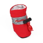 Ботинки для собак «Уют» с утяжкой, набор 4 шт., размер 1 (3.5×2.5 см), красные - Фото 2