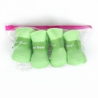 Сапоги резиновые для животных «Вездеход», набор 4 шт., р-р М (подошва 5×4 см), зелёный - Фото 5